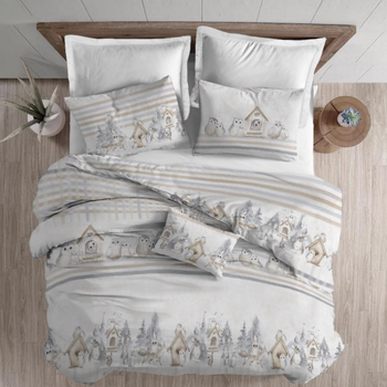 Copripiumino in calda Flanella GUFI BEIGE