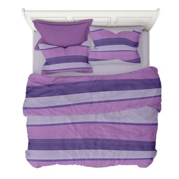 Copripiumino in cotone Shabby Line Viola