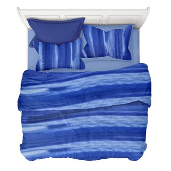 Copripiumino in cotone Stain Blu