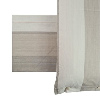 Completo lenzuola in cotone Shabby Line Grigio e Beige