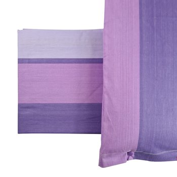 Completo lenzuola in cotone Shabby Line Viola