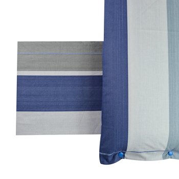 Completo lenzuola in cotone Shabby Line Blu