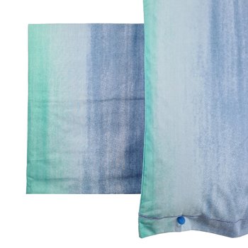 Completo lenzuola in cotone Paintfull Azzurro