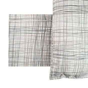 Completo lenzuola in cotone Grunge Grigio e Beige