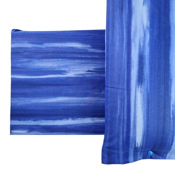 Completo lenzuola in cotone Stain Blu