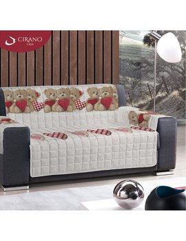 Copridivano Orsetti Rossi - Varie misure