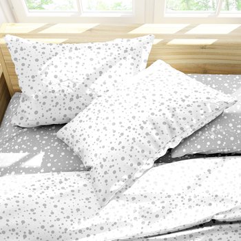 Completo lenzuola matrimoniale in cotone Spot Grigio