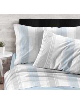 Completo Lenzuola Melange Azzurro