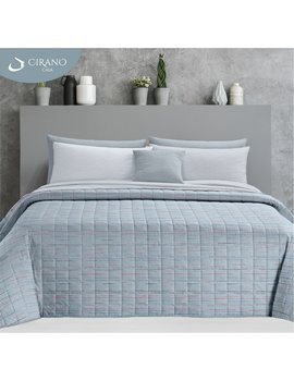 Copriletto matrimoniale trapuntato in microfibra BOUCLE LIGHT