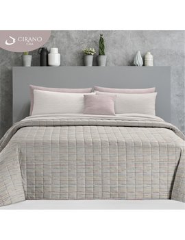 Copriletto matrimoniale trapuntato in microfibra BOUCLE CLASSIC