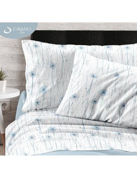 Completo Lenzuola matrimoniale SKETCH AZZURRO