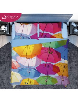 Completo lenzuola Copriletto matrimoniale OMBRELLE