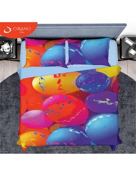 Completo lenzuola Copriletto matrimoniale PALLONCINI