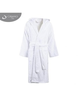 Accappatoio ultraleggero in morbida Spugna di Cotone BIANCO