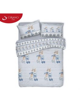 Copripiumino in cotone RENNE BLU