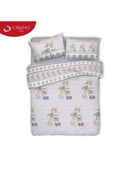 Copripiumino in cotone RENNE BEIGE