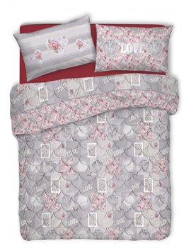 Trapunta invernale in cotone made in Italy SHABBY ROSSO