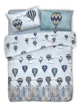 Copriletto con Federe in cotone Piquet VOLARE AZZURRO