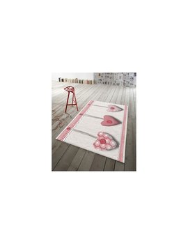 Tappeto Cuori Appesi Colore Rosso Stampato in Digitale