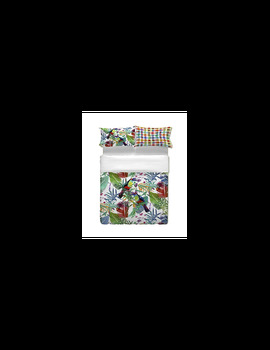 Parure Copripiumino PAPPAGALLI DI PRIMAVERA matrimoniale