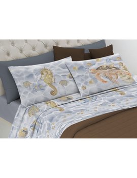 Completo Lenzuola Cavalluccio Marino