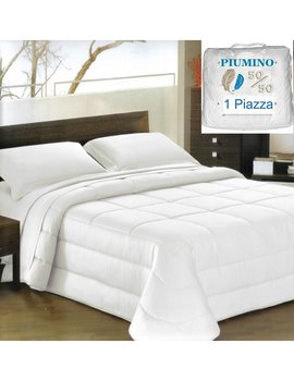 Piumino Singolo in piuma d' oca Composizione : 50% Piumino - 50% Piuma d'oca