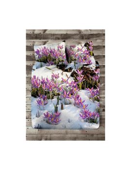 Copripiumino con federe Matrimoniale mis. 250x200 - Crocus - in cotone Made in Italy