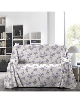 Copridivano Telo arredatutto - Matrimoniale 260 x 300 FIORI LILLA