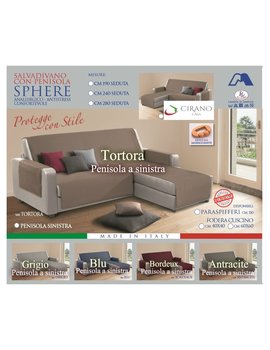 Offerta imperdibile : Copridivano con PENISOLA Trapuntato - Tinta Unita - Prodotto Made in Italy - con PENISOLA A Sinistra - Effetto massaggiante