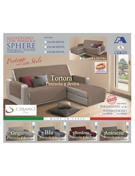 Offerta imperdibile : Copridivano con PENISOLA Trapuntato - Tinta Unita - Prodotto Made in Italy - con PENISOLA A Destra - Effetto massaggiante