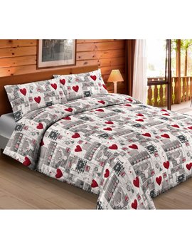 Completo Lenzuola Cuoricini Tirolo Tirolese