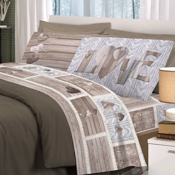 Completo Lenzuola Shabby Love Beige