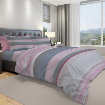 Completo Lenzuola Greca Rosa