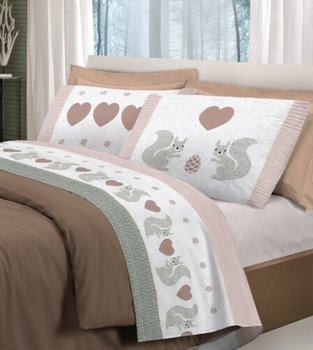 Completo Lenzuola Scoiattolo Beige