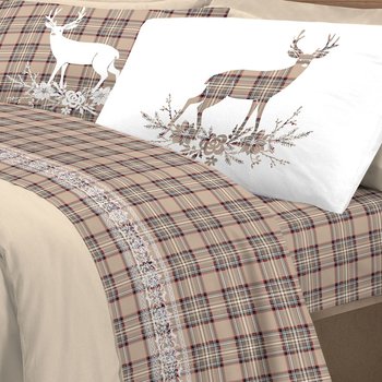 Completo Lenzuola Cervo Beige