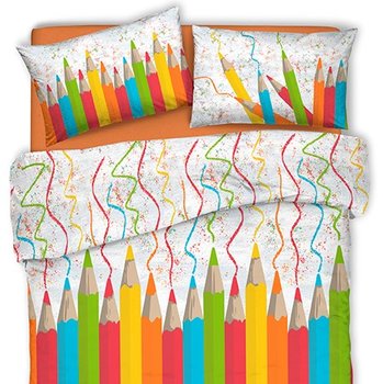 Copriletto con Federe in cotone Piquet MATITONE Arancio