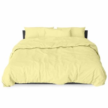 Copripiumino Tinta Unita Giallo Chiaro