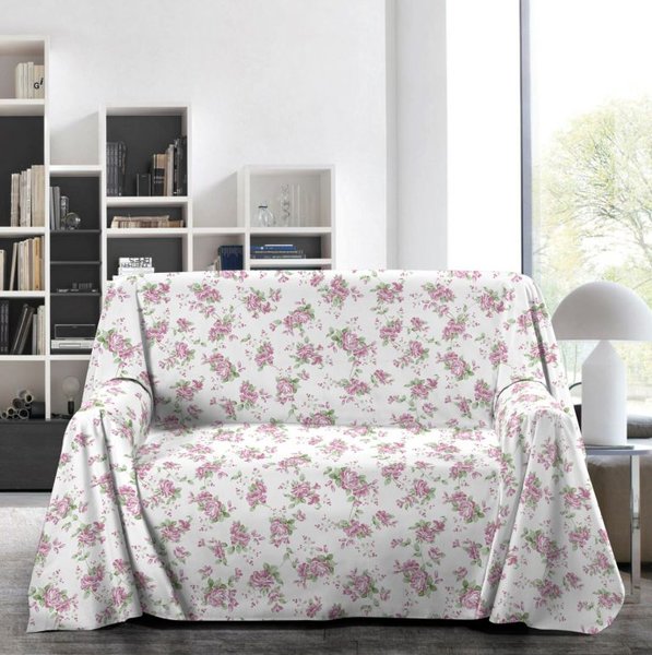 Copridivano arredatutto 260x290 made in italy peonia rosa