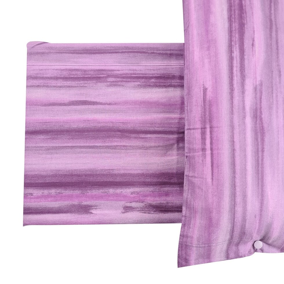 Completo lenzuola in cotone stain viola
